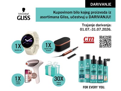Gliss i CM darivanje!